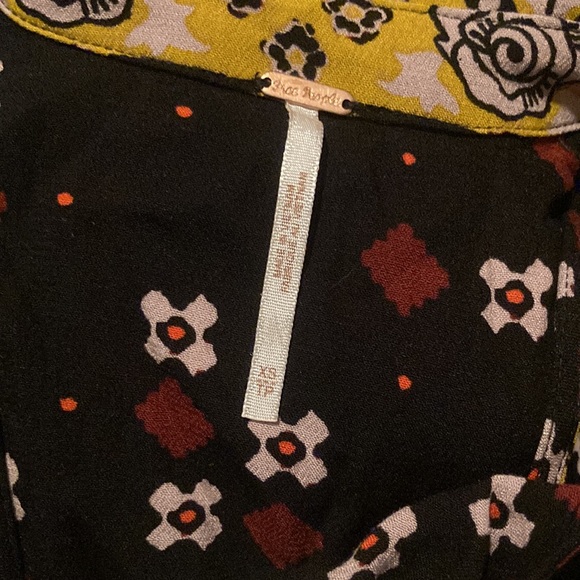 Free People “Charlotte Sleeveless Top” lightweight tunic multicolor| Sz XS|P - Picture 9 of 9